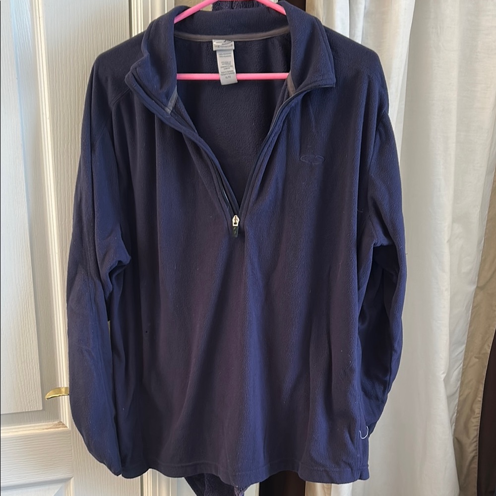 Champion Navy Blue Quarter-Zip Sweatshirt